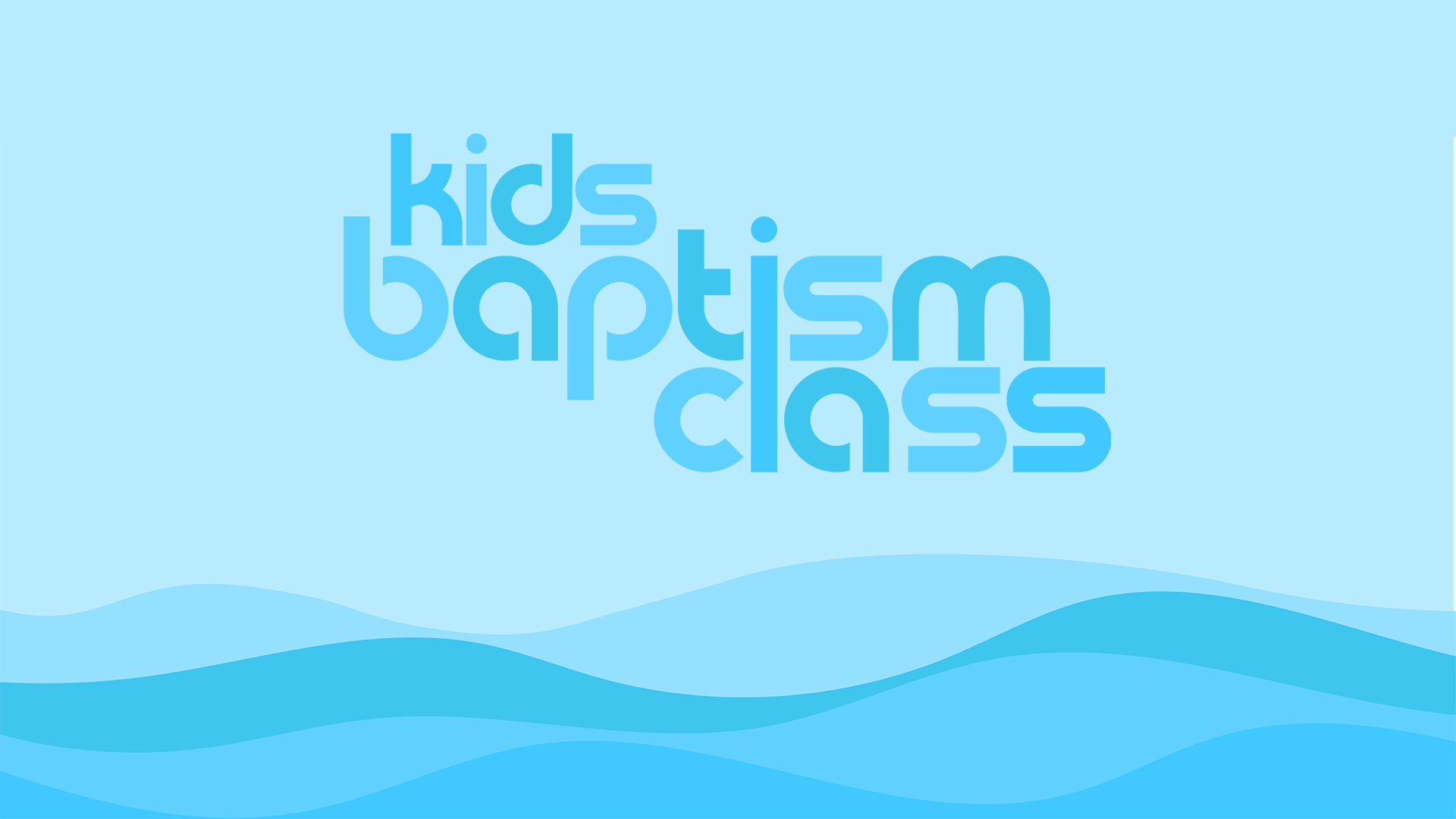 Kids Baptism Class